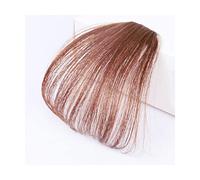 Refrescante Bangs Hair Clip In Bangs Cabello humano Wispy Bangs, Fringe With Temples Postizos para mujeres Clip On Air Bangs Flat Neat Bangs Hair Extension Ajustable