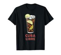 Refrescante bebida Cuba Libre con ilustración de lima Camiseta