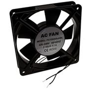 Refrescante Ventilador Corriente alterna 220V-240V 120 mm x 120 mm x 25 mm Bola Demora para Pared Gabinete [120mm x 120mm x 25mm]