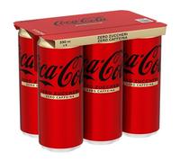 Refresco de Coca Cola sin azúcares sin cafeína, paquete de 6 x 33 cl