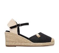 REFRESH - Alpargatas Mujer Negro - Calzado Cómodo y Versátil - Moda casual - Modelo 17520903 (Talla 38)