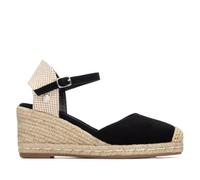 REFRESH - Alpargatas Mujer Negro - Calzado Cómodo y Versátil - Moda casual - Modelo 17521209 (Talla 39)