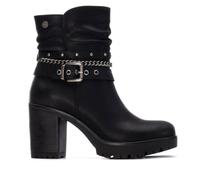 REFRESH - Botín Mujer Negro - Calzado Cómodo y Versátil - Moda casual - Modelo 17291703 (Talla 37)
