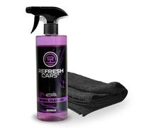 Refresh Cars Kit Limpia Llantas Coche y Moto (500ml) - Limpiador Desengrasante Potente Sin Ácidos. Elimina Ferodo, Grasa y Suciedad de la Carretera. Seguro para Aluminio y Cromados. INCLUYE BAYETA
