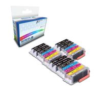 Refresh Cartridges Juego completo de 21 cartuchos remanufacturados PGI-530 y CLI-531 para impresoras Canon (multicolor)