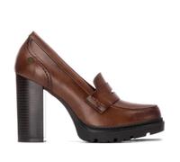 REFRESH - Mocasines Mujer Camel - Calzado Cómodo y Versátil - Moda Casual - Modelo 17292702 (Talla 40)