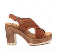 REFRESH - Sandalia Mujer Camel - Calzado Cómodo y Versátil - Moda casual - Modelo 17278001 (Talla 40)