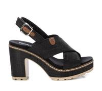 REFRESH - Sandalia Mujer Negro - Calzado Cómodo y Versátil - Moda casual - Modelo 17270704 (Talla 39)