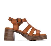 REFRESH - Sandalias Cangrejeras Mujer Camel - Calzado Cómodo y Versátil - Moda casual - Modelo 17509502 (Talla 38)