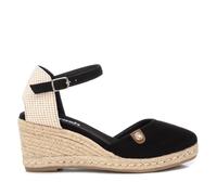REFRESH - Sandalias con Cuña Mujer Negro - Calzado Cómodo y Versátil - Moda casual - Modelo 17188212 (Talla 39)