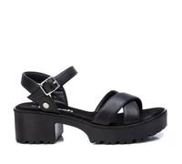 REFRESH - Sandalias de Tacón Mujer Negro - Calzado Cómodo y Versátil - Moda casual - Modelo 07928101 (Talla 37)