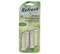 Refresh Your Car - Ambientador de Coche con Fragancia, Olor y Esencias a Lima/Limón. Ambientador de Rejilla y Conductos del Aire Acondicionado en Vehículo