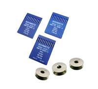 REFREY KIT-BASIC, 3 estuches de agujas y 3 canillas para maquinas de coser REFREY