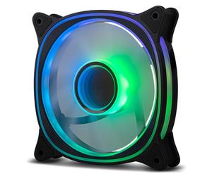 Refrigeración Aire NOX ARGB 5V 120mm Hummer V-FAN Esquinas Antivibración 30.7CFM LED Espejo Infinito
