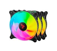 Refrigeración Aire Savio ARGB 120mm PWM Pack 3 Uds Blast 1800RPM 25dB 4-Pin