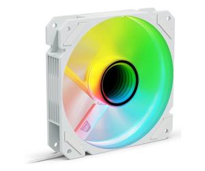 Refrigeración aire Sharkoon 120 mm SHARK Mirror PWM RGB REVERSE blanco