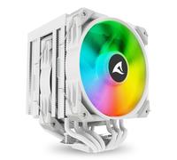 Refrigeración Aire Sharkoon Multisocket 120mm A60 RGB Blanco Dual Tower 260W PWM