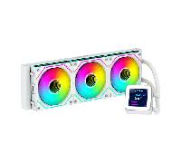 Enfriador de agua Oceanic LCD 360 ARGB de 120 mm (blanco) - ABYSM