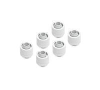 Refrigeración líquida Alphacool Eiszapfen adaptador roscado G1/4 blanco 16/10 mm 6 unidades