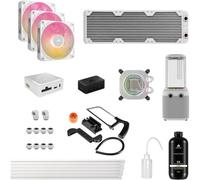 Corsair iCUE Link XH505i RX360 RGB Kit de Refrigeración Personalizada - Bloque de Refrigeración Liquida XC7 Elite, Bomba y Depósito XD6 Elite, 3 RX120 RGB, Radiador XR5 de 360 mm, System Hub - Blanco