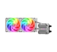 Refrigeración líquida COUGAR CGR-PSDUTRGB-W-240 2x12cm RGB Blanca PWM Intel/AMD