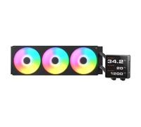 Cougar Poseidon Vistek Pro ARGB 360 AIO - Enfriador líquido: LCD IPS TFT grande de 3.94 pulgadas, ventiladores PWM de un solo marco, aletas de radiador UTTERIGHT, compatible con enchufes AMD AM5 e