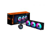 GIGABYTE AORUS WATERFORCE II 360 AIO Refrigerador de CPU líquido - 3X Ventiladores ARGB de 120 mm, Mecanismo de conexión Deslizante, Daisy-Chain, Compatible con Intel LGA 1851 y AMD AM5