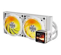 Refrigeración líquida Darkflash DE240 2 ventiladores ARGB 240 mm pantalla IPS base de cobre