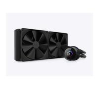 NZXT Kraken 280 - AIO Refrigeracion liquida PC para procesador de 280 mm disipador de calor CPU caja PC - Pantalla LCD Cuadrada de 1,54” - 2 Ventiladores F140P - Color Negro - RL-KN280-B1