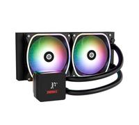 ENERMAX AquafUSION II 240 mm ARGB AIO CPU de refrigeración por agua|Dual Chamber|TDP 350 W+|Intel LGA 1851/1700/115x/2066|AMD AM5/AM4 | Pantalla digital | 2 ventiladores SquA RGB ADV 120 PWM |