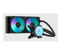 Refrigeración líquida Fractal Design Radius 240 RGB 240 mm 2 ventiladores negro
