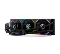 NOX XTREME PRODUCTS Hummer M-360 LCD - Kit refrigeración líquida con pantalla LCD, tres ventiladores de 120 mm con PWM, iluminación ARGB, alto rendimiento térmico, compatible con Intel y AMD, Negro