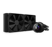 NZXT Kraken 280 - AIO Refrigeracion liquida PC para procesador de 280 mm disipador de calor CPU caja PC - Pantalla LCD Cuadrada de 1,54” - 2 Ventiladores F140P - Color Negro - RL-KN280-B1