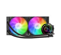 Refrigeración líquida - sistema de enfriamiento de 240 mm, soporte para múltiples sockets, bomba silenciosa, diseño negro elegante y eficiente. *