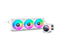 Thermaltake TH360 V2 Ultra EX ARGB | Refrigeración líquida AIO CPU 360 mm | Pantalla LCD IPS de 2,1” | MagForce 2.0 con 3× ventiladores CT120 ARGB PWM | Intel LGA1700/1851 AMD AM4/AM5 | Blanco Nieve