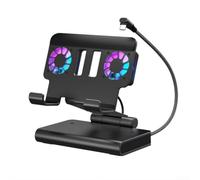Refrigeración para Nintendo Switch para modelo oled Sistema de ventilador dual 4K 144Hz Modo TV Soporte enfriador de aluminio Eliminación eficiente del calor 16x12x9cm