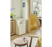 Refrigerador Congelador Independiente Retro Rico 83 Cm 92 Litros Crema Respekta