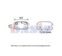 Refrigerador De Aceite 142x80x49 Para Volvo V50 MW 545 S40 II 544 542