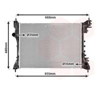 Refrigerador De Agua Para Fiat Doblo Monovolumen Alfa Romeo Mito 263 955