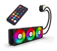 Refrigerador de agua para PC Liquid Cooler inca EMPOUSA ISS-03XN apto para Intel INTEL: LGA 1150-LGA 2066 AMD AM2, AM2+, AM3, AM3+, AM4, AM5, FM1, FM2LGA - Bomba PWM silenciosa 2500 rpm