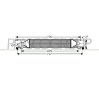 Refrigerador de aire de carga Intercooler para Opel Corsa D 1.3 CDTi
