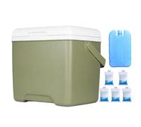 Refrigerador de aislamiento para camping, enfriador reutilizable de 13,8 l, baúl de viaje, contenedor térmico de gran capacidad para alimentos y bebidas, contenedores de hielo para coche, para pesca