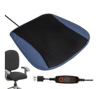 Refrigerador de asiento para vehículos - Cojín de asiento de coche con ventilación - Cojín USB de 3 niveles - Tejido de seda para días calurosos largos viajes