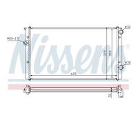 Refrigerador De Motor NISSENS Para VW Golf III Variant 1H5 1H1 1E7 1H2