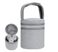 Refrigerador de viaje para leche materna, Refrigerador de almacenamiento de leche materna,Bolsa térmica para botellas | Bolsas de botellas aisladas con tracol, gris luminoso (ral 7035),