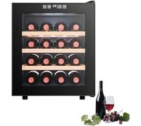 Refrigerador de vino, sensor táctil, control de temperatura ajustable, ideal para el hogar, bar o almacenamiento profesional de vino