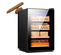 Refrigerador eléctrico del humidor del cigarro, gabinete de vino del cigarro de temperatura constante poder clasificado sobre 108w, refrigeración de madera del cedro 50L Dual-Core del estante, cigarro