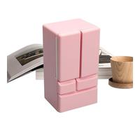 Refrigerador - Escala Doce Creativo Doble Puerta, Juguete Cocina Casa Muebles, Cumpleaños Navidad Pascua | Realista Miniatura Plantilla Encantadora Casa I