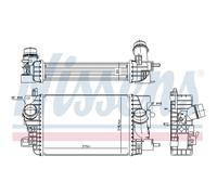 Refrigerador Intermedio Refrigerado por Aire Aluminio Apto para Opel Meriva B
