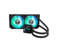 ASUS Prime LC 240 ARGB - Enfriador líquido de CPU todo en uno AMD: AM5 y AM4 Intel: LGA 1851, 1700, 1200, 115x Área de contacto de CPU especialmente diseñada, canales con aletas, espejo infinito